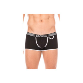 Mini-Pants noir échancré avec zip 
